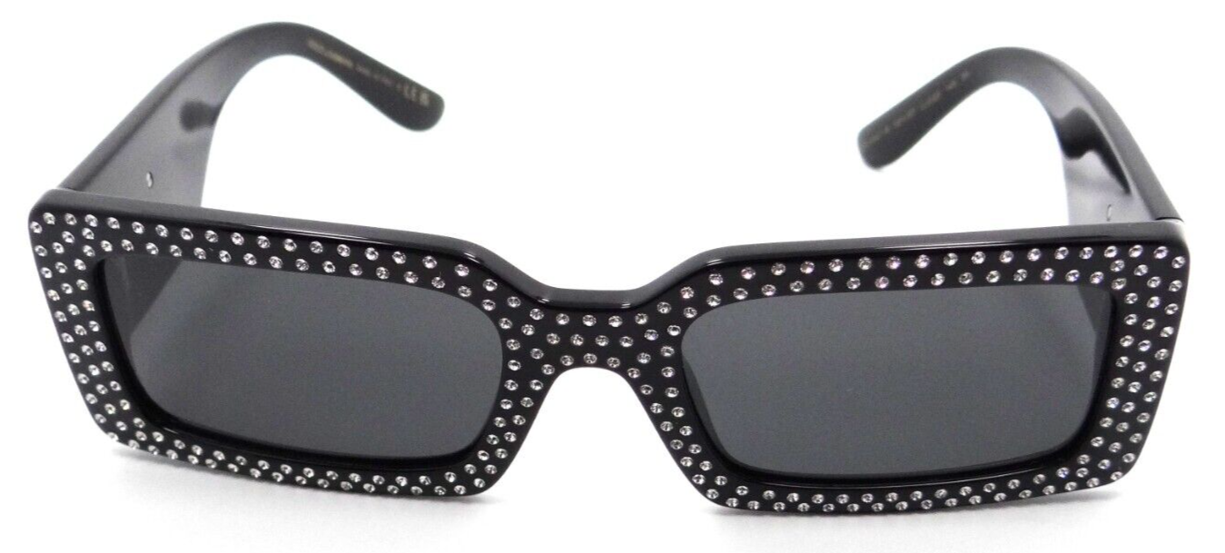 Dolce & Gabbana Sunglasses DG 4447B 501/87 53-20-140 Black / Dark Grey Swarovski