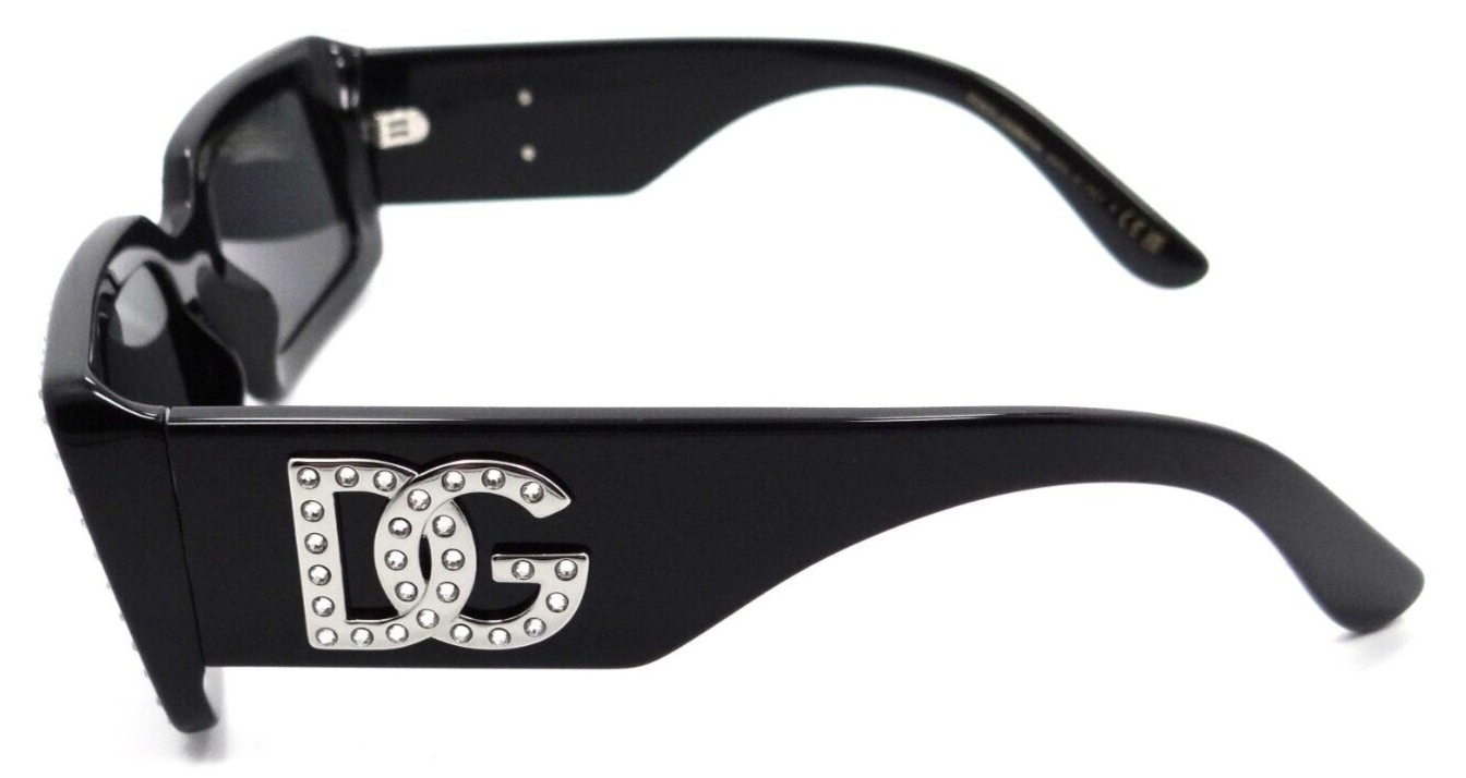 Dolce & Gabbana Sunglasses DG 4447B 501/87 53-20-140 Black / Dark Grey Swarovski