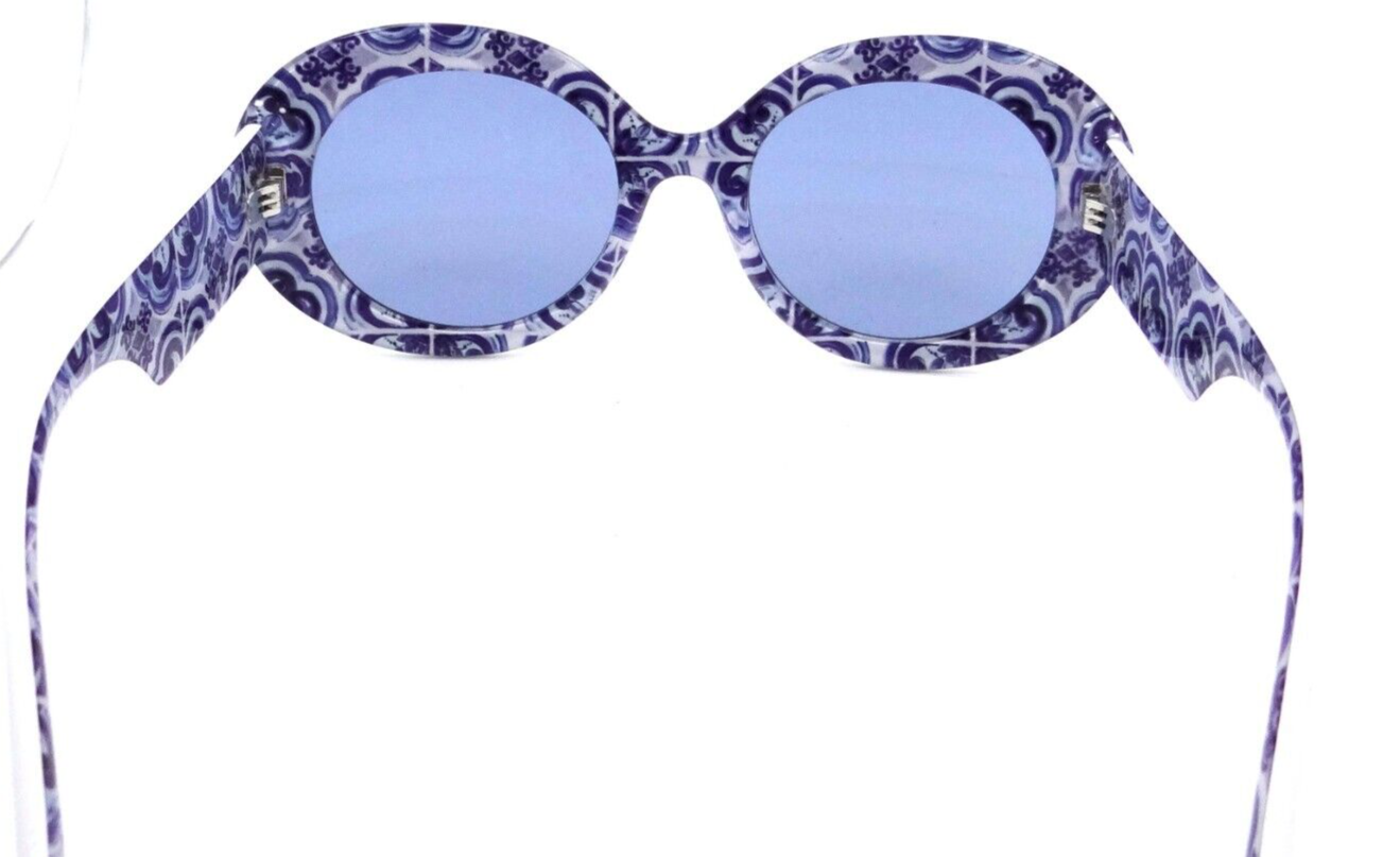Dolce & Gabbana Sunglasses DG 4448 3371/55 51-20-145 White / Light Blue Mirror