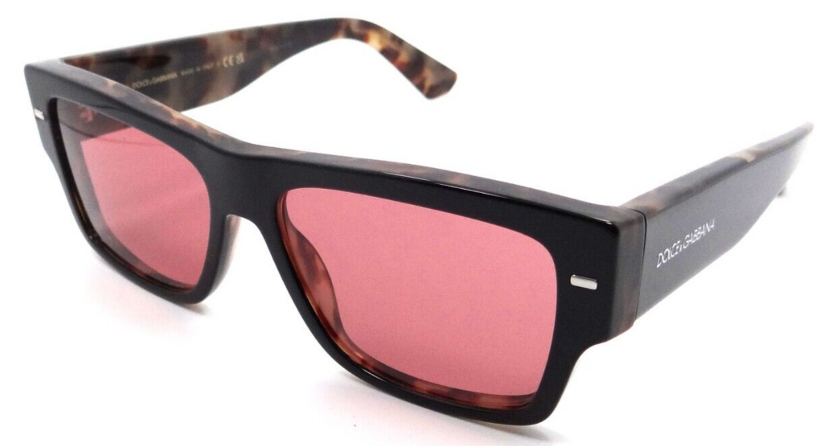 Dolce &amp; Gabbana Sunglasses DG 4451 3417/7N 55-15-145 Black on Havana/Red Hiper 8