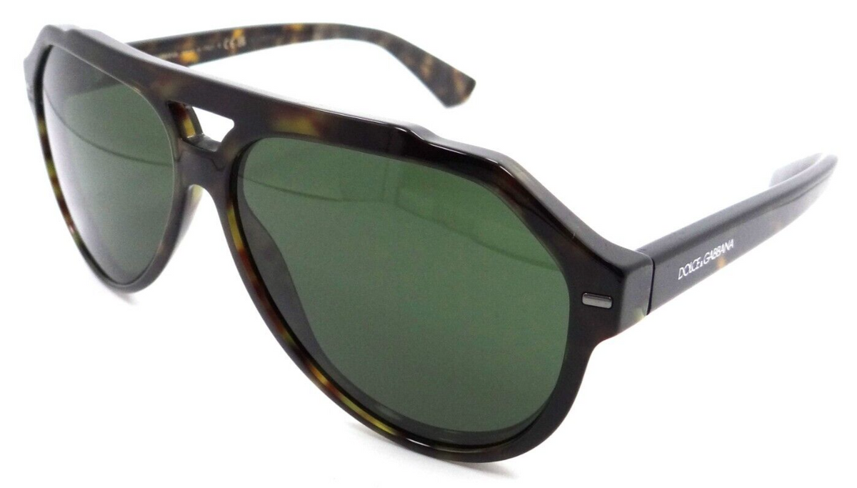 Dolce &amp; Gabbana Sunglasses DG 4452 502/71 60-13-145 Havana / Dark Green Italy