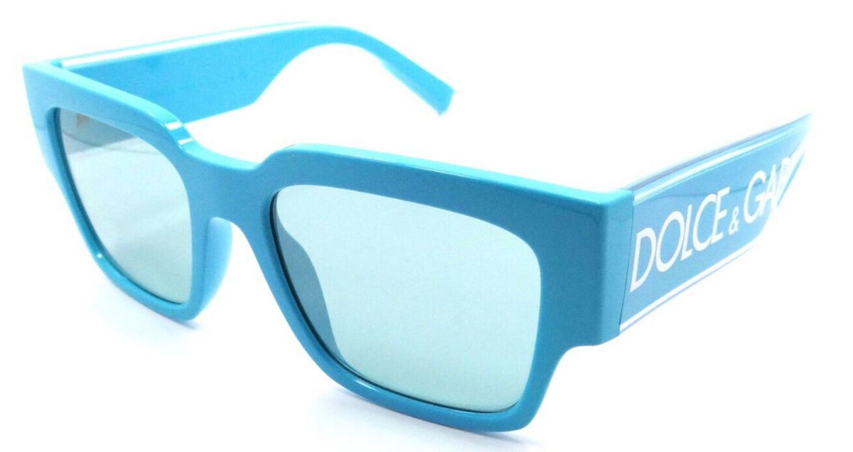 Dolce &amp; Gabbana Sunglasses DG 6184 3346/65 52-18-145 Azure / Blue Mirror Silver