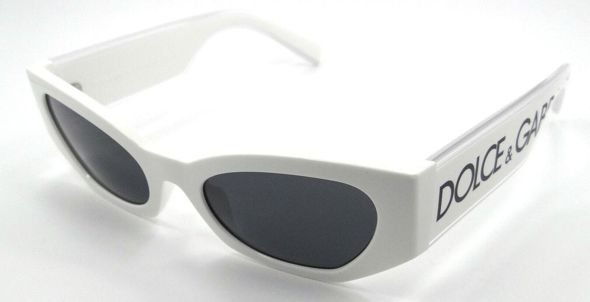 Dolce &amp; Gabbana Sunglasses DG 6186 3312/87 52-20-145 White / Dark Grey Italy