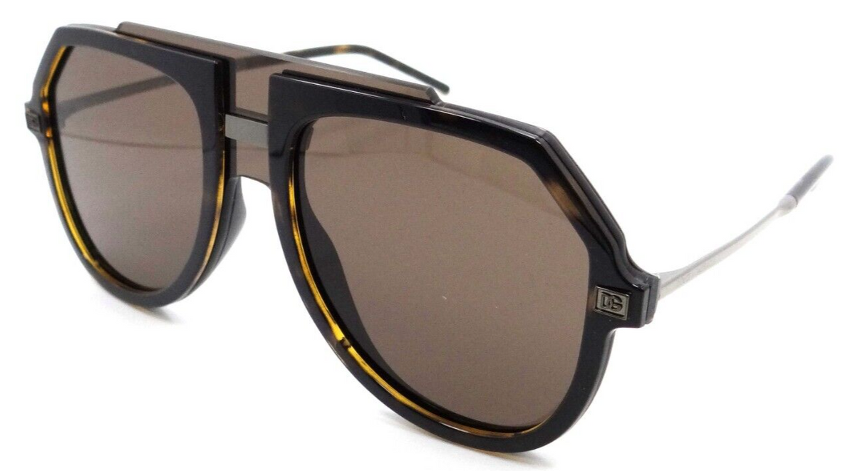 Dolce &amp; Gabbana Sunglasses DG 6195 502/73 45-xx-145 Havana / Dark Brown Italy