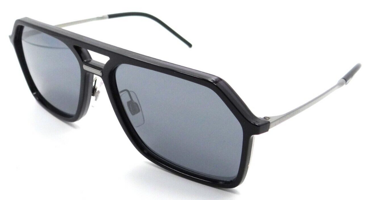 Dolce &amp; Gabbana Sunglasses DG 6196 501/6G 59-16-145 Black / Lt Grey Mirror Black