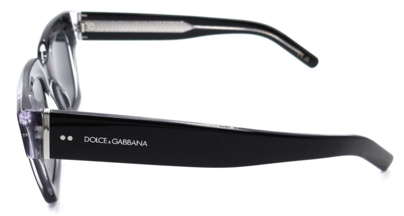 Dolce & Gabbana Sunglasses DG4413 675/R5 48-23-145 Black on Crystal / Grey Italy