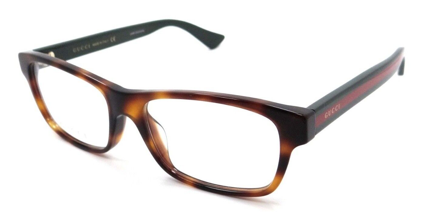 Gucci Eyeglasses Frames GG0006OA 013 55-17-150 Havana / Green Made in Italy-889652154855-classypw.com-1