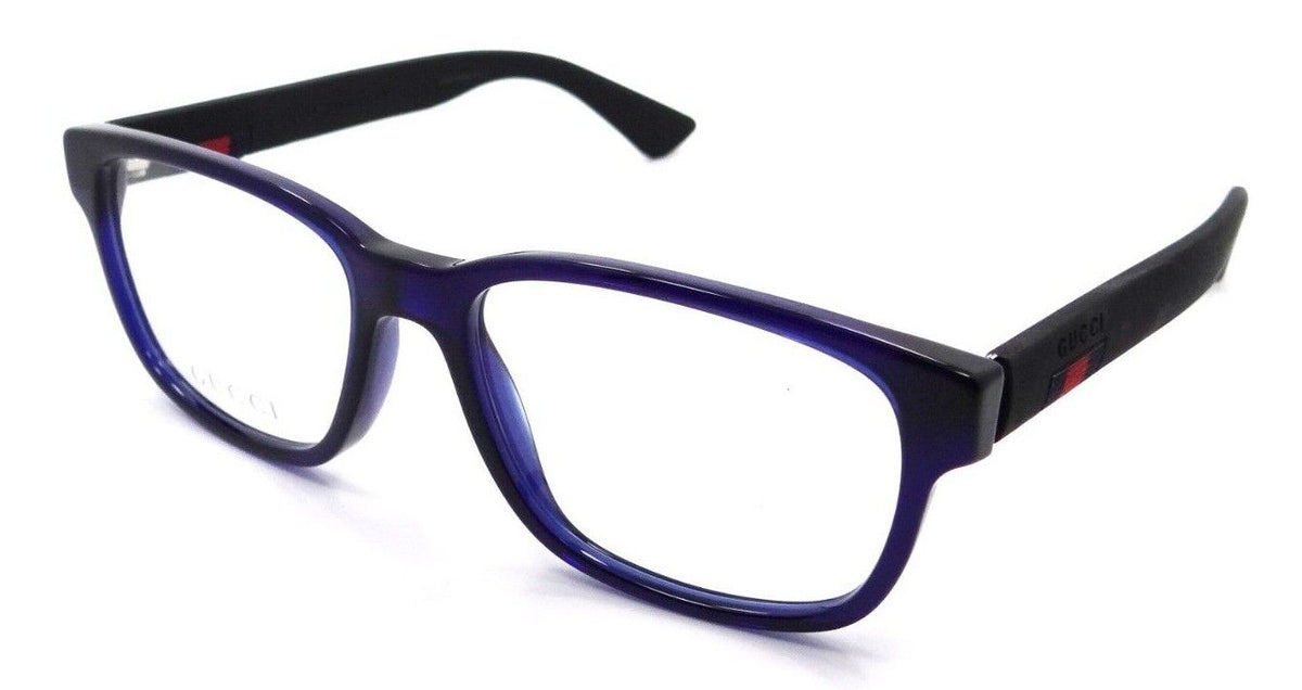 Gucci Eyeglasses Frames GG0011O 004 53-17-145 Blue / Black Made in Italy-889652047645-classypw.com-1