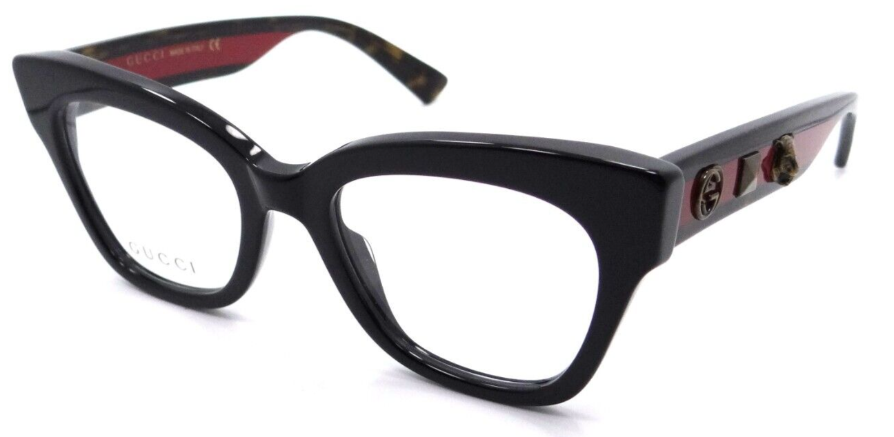 Gucci Eyeglasses Frames GG0060O 001 49-19-140 Black / Havana Made in Italy-889652050973-classypw.com-1