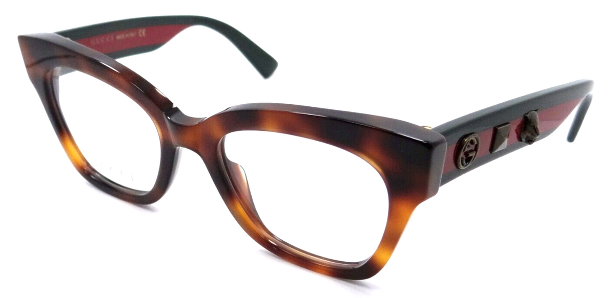 Gucci Eyeglasses Frames GG0060O 002 49-19-140 Havana / Green Made in Italy-889652050980-classypw.com-1