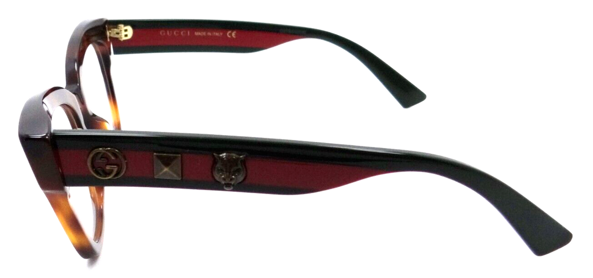 Gucci Eyeglasses Frames GG0060O 002 49-19-140 Havana / Green Made in Italy-889652050980-classypw.com-3