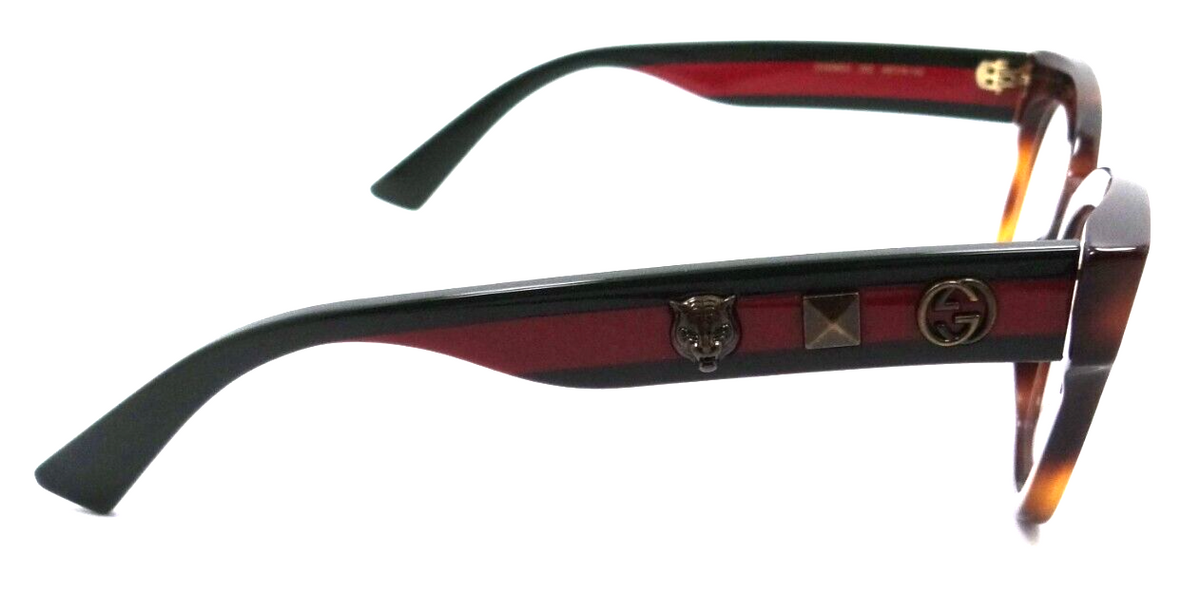 Gucci Eyeglasses Frames GG0060O 002 49-19-140 Havana / Green Made in Italy-889652050980-classypw.com-4