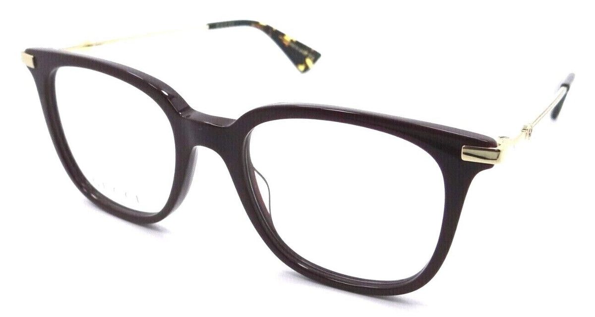 Gucci Eyeglasses Frames GG0110O 006 49-19-145 Burgundy / Gold Made in Japan-889652078458-classypw.com-1