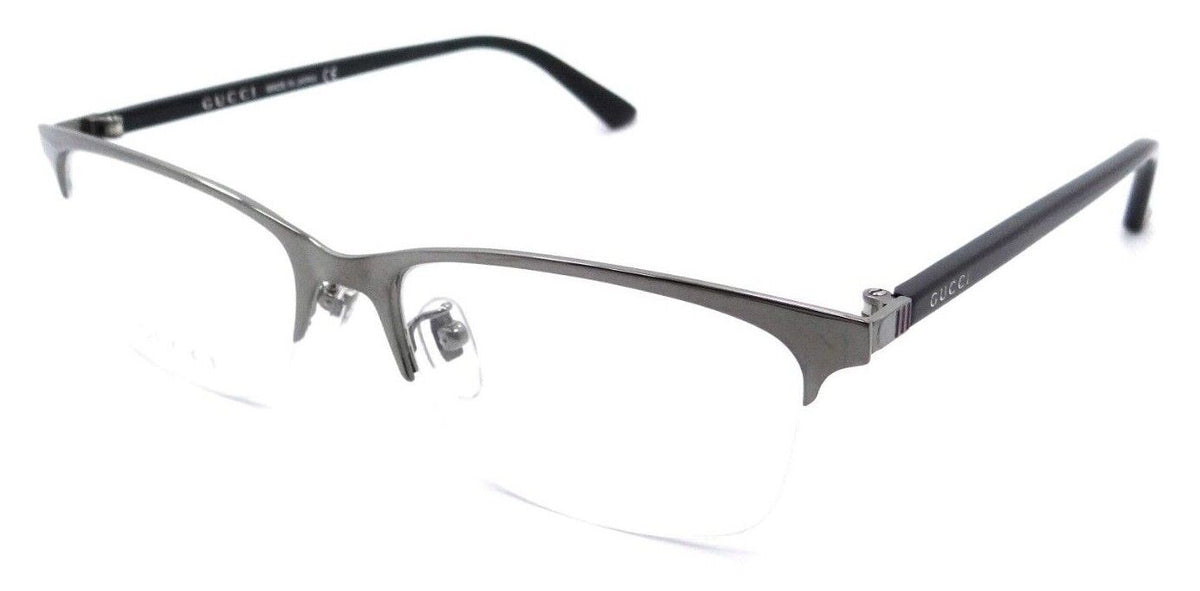 Gucci Eyeglasses Frames GG0132OJ 002 56-18-145 Ruthenium / Black Made in Japan-889652078830-classypw.com-1