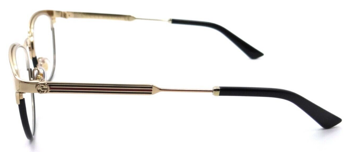 Gucci Eyeglasses Frames GG0134O 001 52-19-140 Gold / Black Made in Italy-889652076928-classypw.com-3