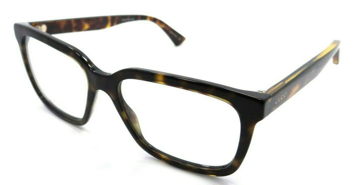 Gucci Eyeglasses Frames GG0160O 006 55-17-145 Dark Havana Made in Italy-889652088778-classypw.com-1
