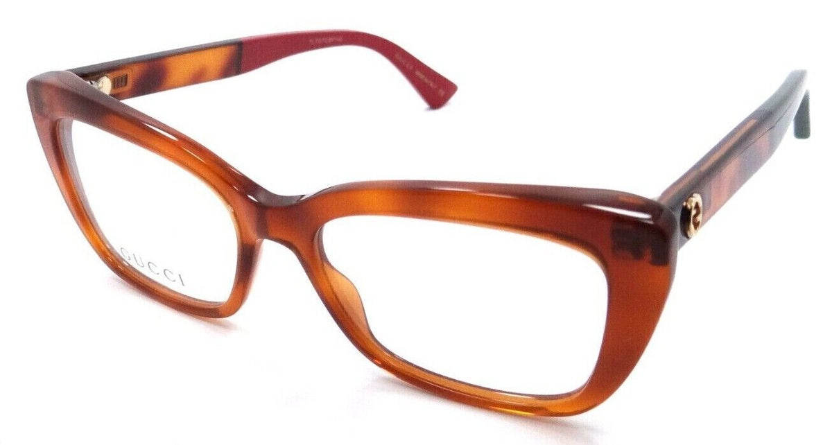 Gucci Eyeglasses Frames GG0165O 004 51-17-140 Havana Made in Italy-889652089003-classypw.com-1