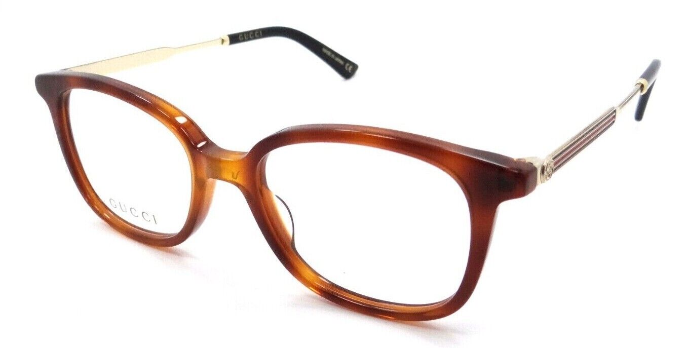 Gucci Eyeglasses Frames GG0202O 003 50-18-145 Havana / Gold Made in Japan-889652093574-classypw.com-1