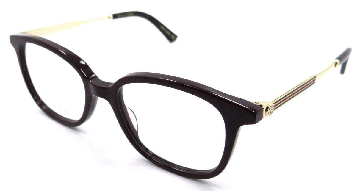 Gucci Eyeglasses Frames GG0202O 004 50-18-145 Burgundy / Gold Made in Japan-889652093581-classypw.com-1