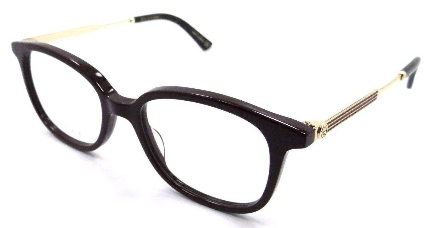 Gucci Eyeglasses Frames GG0202O 004 50-18-145 Burgundy / Gold Made in Japan-889652093581-classypw.com-1