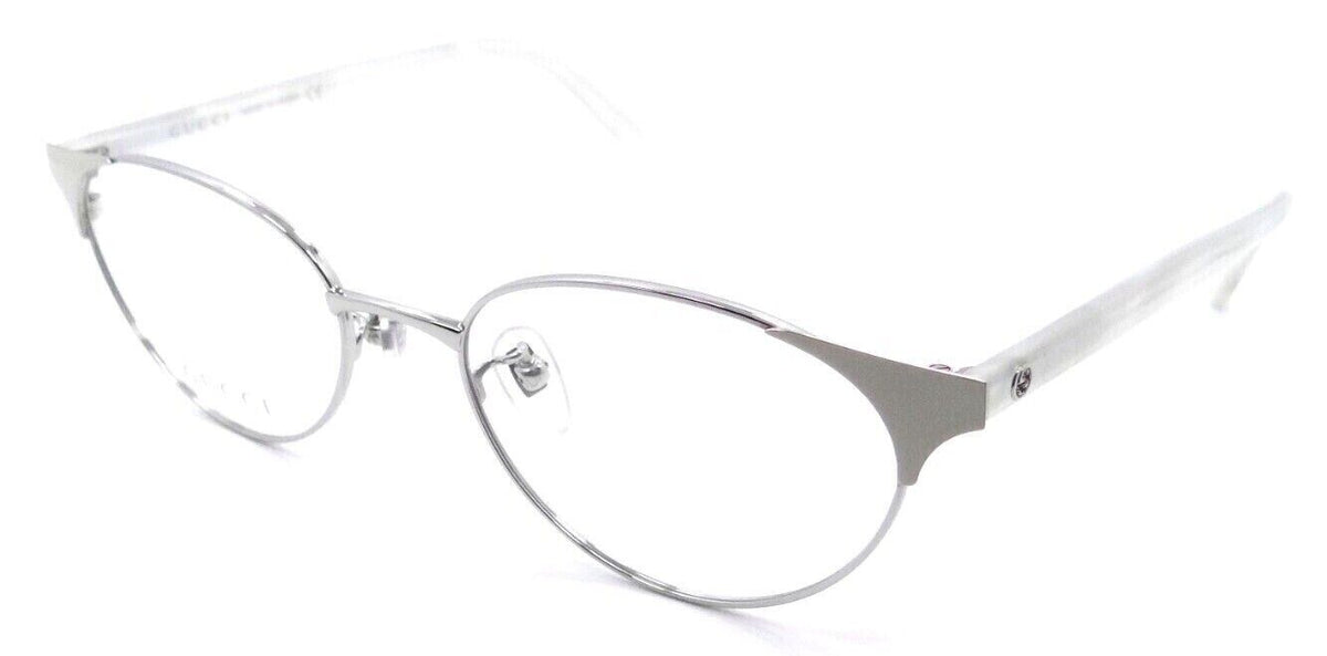 Gucci Eyeglasses Frames GG0251OJ 002 53-18-145 Silver / White Titanium Japan-889652127620-classypw.com-1