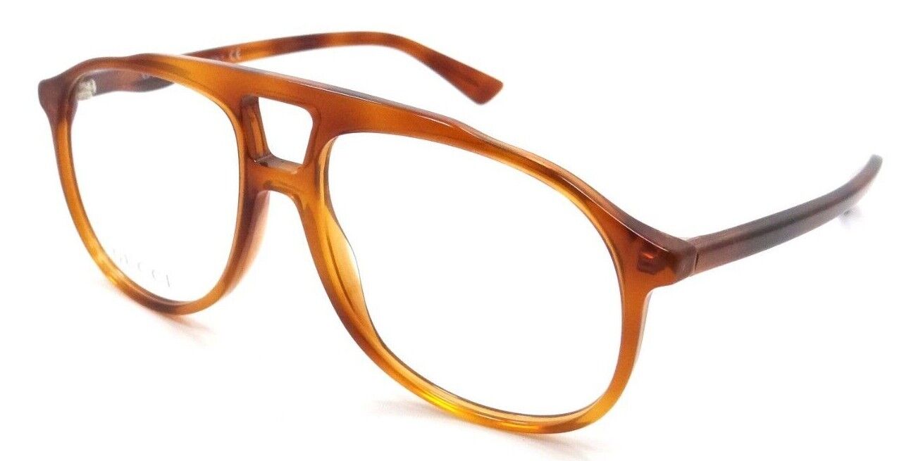 Gucci Eyeglasses Frames GG0264O 002 57-16-145 Havana Made in Italy-889652125305-classypw.com-1