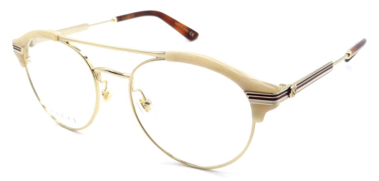 Gucci Eyeglasses Frames GG0289O 004 51-18-150 Beige / Gold Made in Japan-889652128016-classypw.com-1
