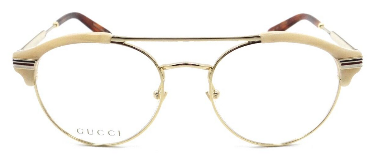 Gucci Eyeglasses Frames GG0289O 004 51-18-150 Beige / Gold Made in Japan-889652128016-classypw.com-2