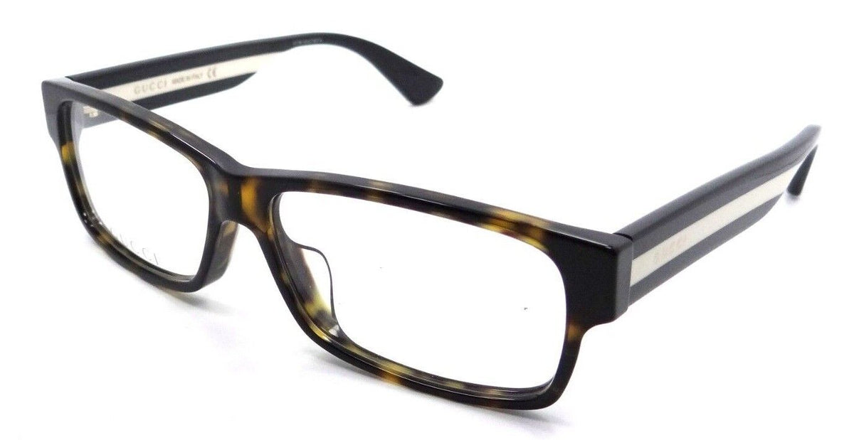 Gucci Eyeglasses Frames GG0344OA 002 56-14-150 Havana Made in Italy-889652156521-classypw.com-1