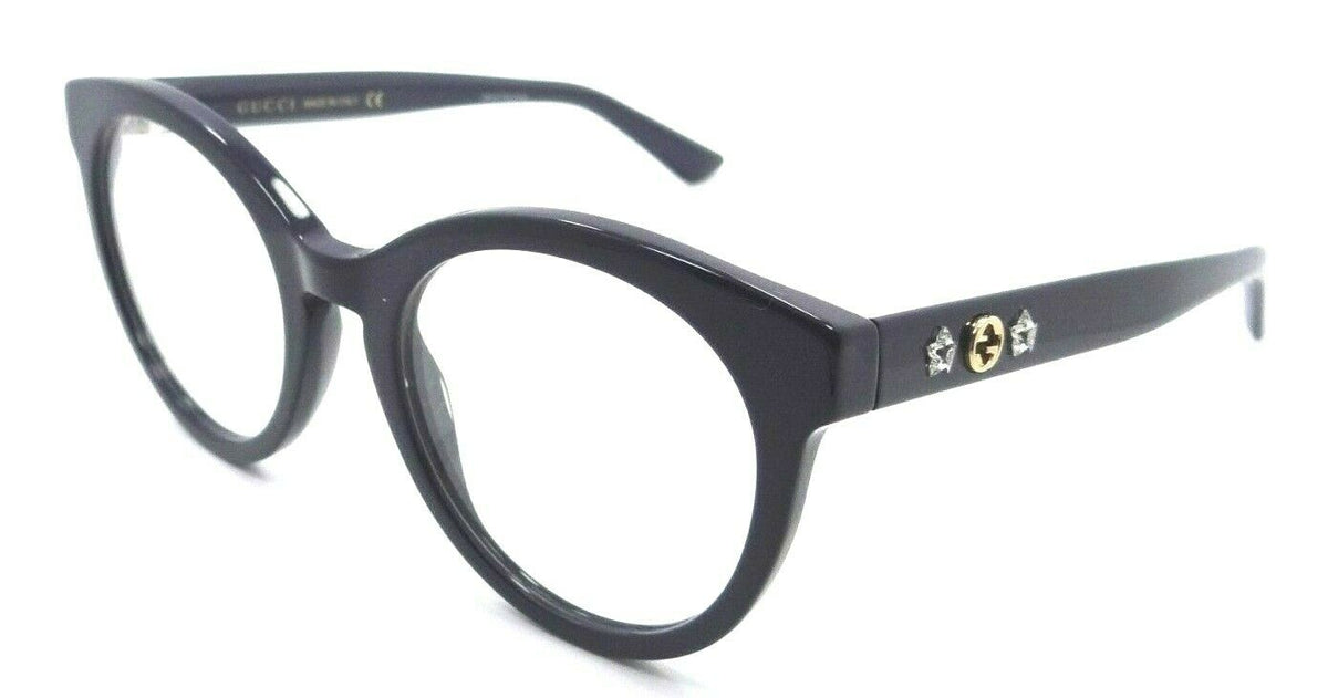 Gucci Eyeglasses Frames GG0348O 007 51-21-145 Dark Blue Made in Italy-889652197036-classypw.com-1