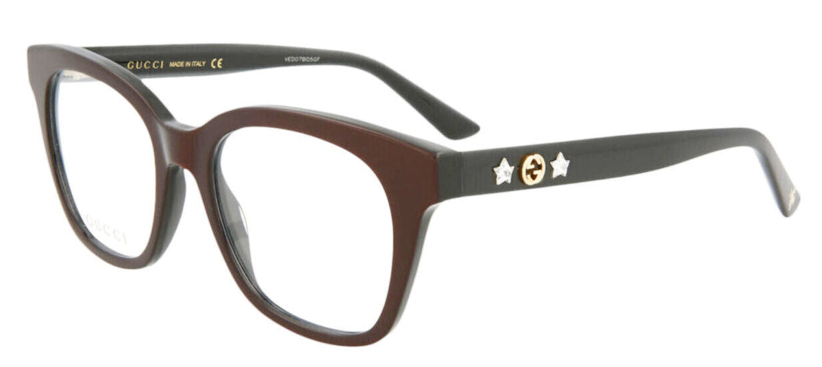 Gucci Eyeglasses Frames GG0349O 008 51-19-145 Red on Black Made in Italy-889652156286-classypw.com-1