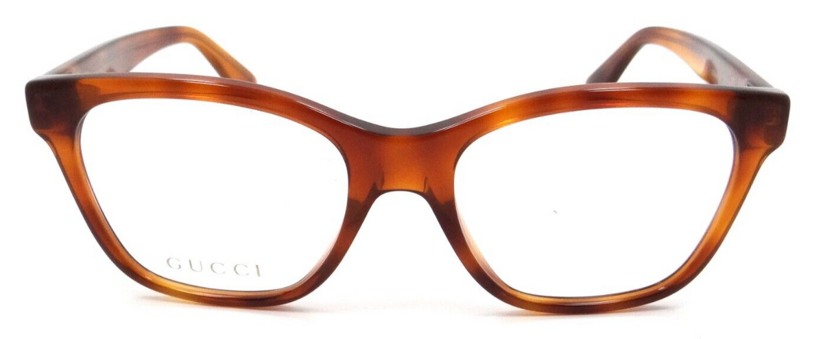 Gucci Eyeglasses Frames GG0420O 004 52-18-140 Havana / Swarovski Made in Italy-889652171906-classypw.com-2