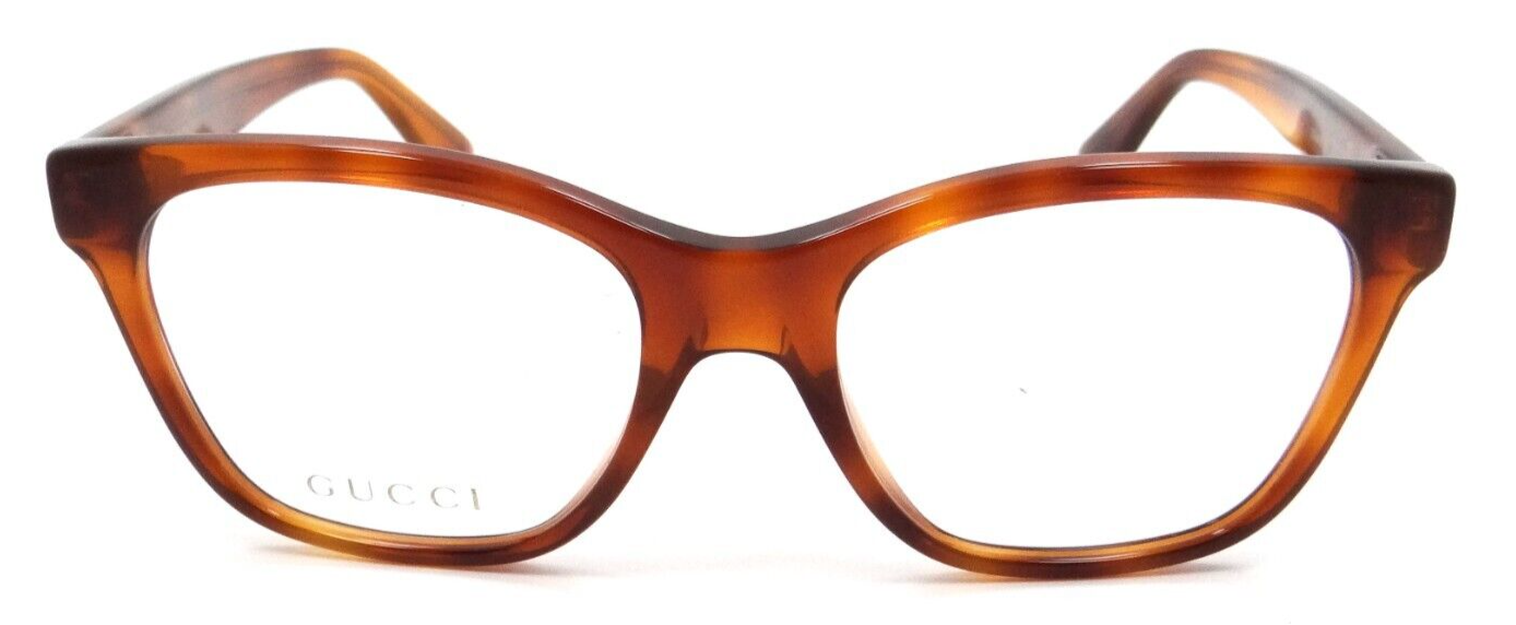 Gucci Eyeglasses Frames GG0420OA 004 52-18-140 Havana / Swarovski Made in Italy-889652171906-classypw.com-2