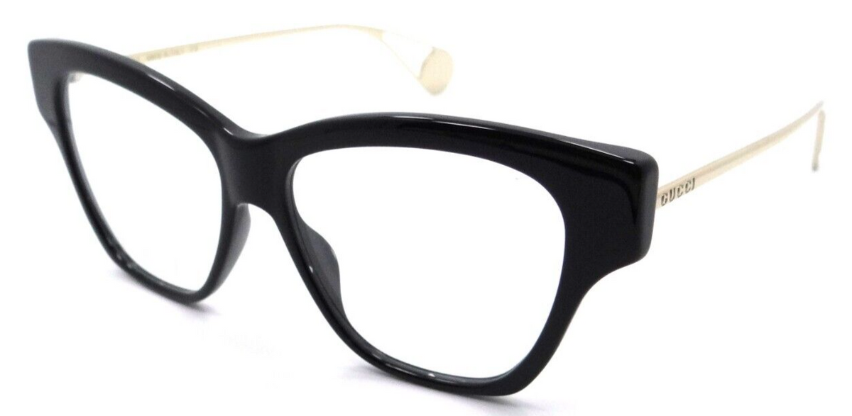 Gucci Eyeglasses Frames GG0438O 001 52-14-140 Black / Gold Made in Italy-889652200606-classypw.com-1