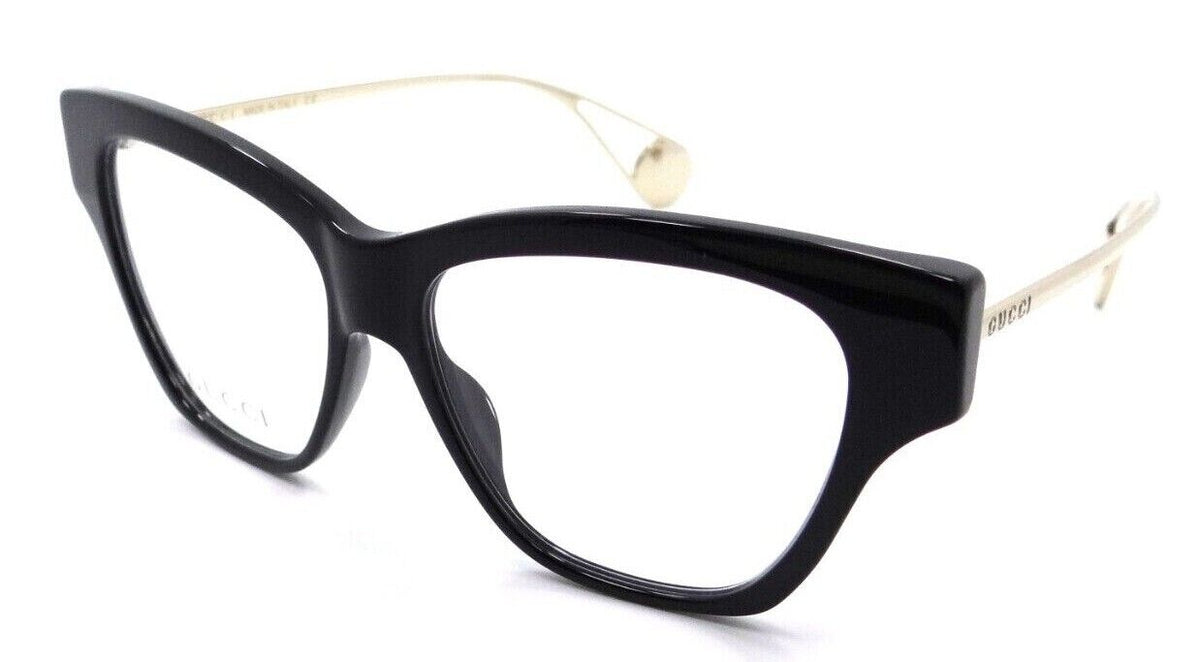 Gucci Eyeglasses Frames GG0438O 001 52-14-140 Black / Gold Made in Italy-889652200606-classypw.com-1
