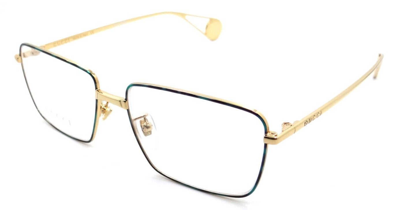 Gucci Eyeglasses Frames GG0439O 003 53-15-145 Blue Havana / Gold Made in Italy-889652050980-classypw.com-1