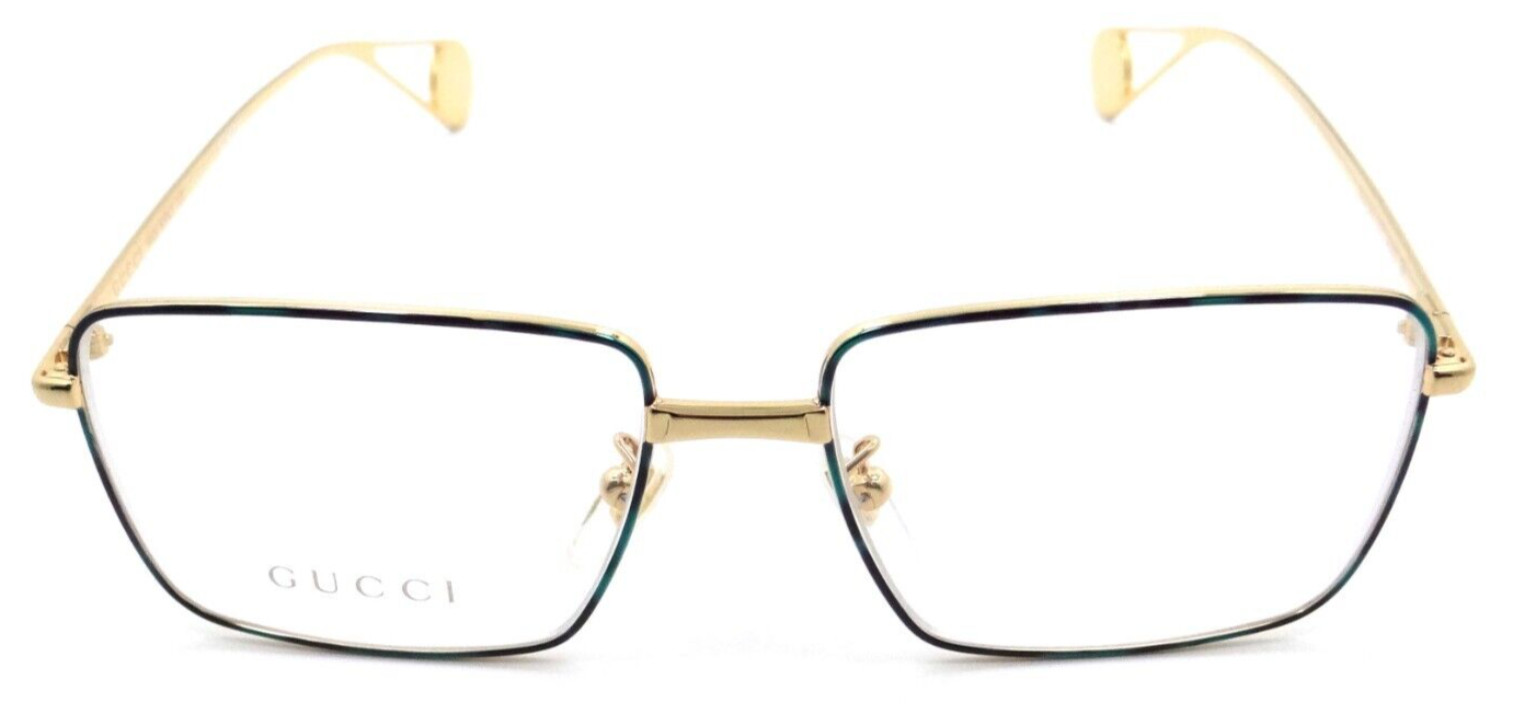 Gucci Eyeglasses Frames GG0439O 003 53-15-145 Blue Havana / Gold Made in Italy-889652050980-classypw.com-2