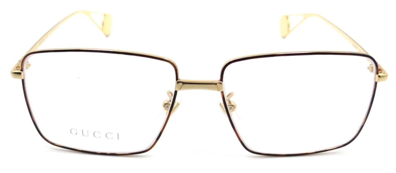 Gucci Eyeglasses Frames GG0439O 006 55-15-145 Havana / Gold Made in Italy-889652200217-classypw.com-2