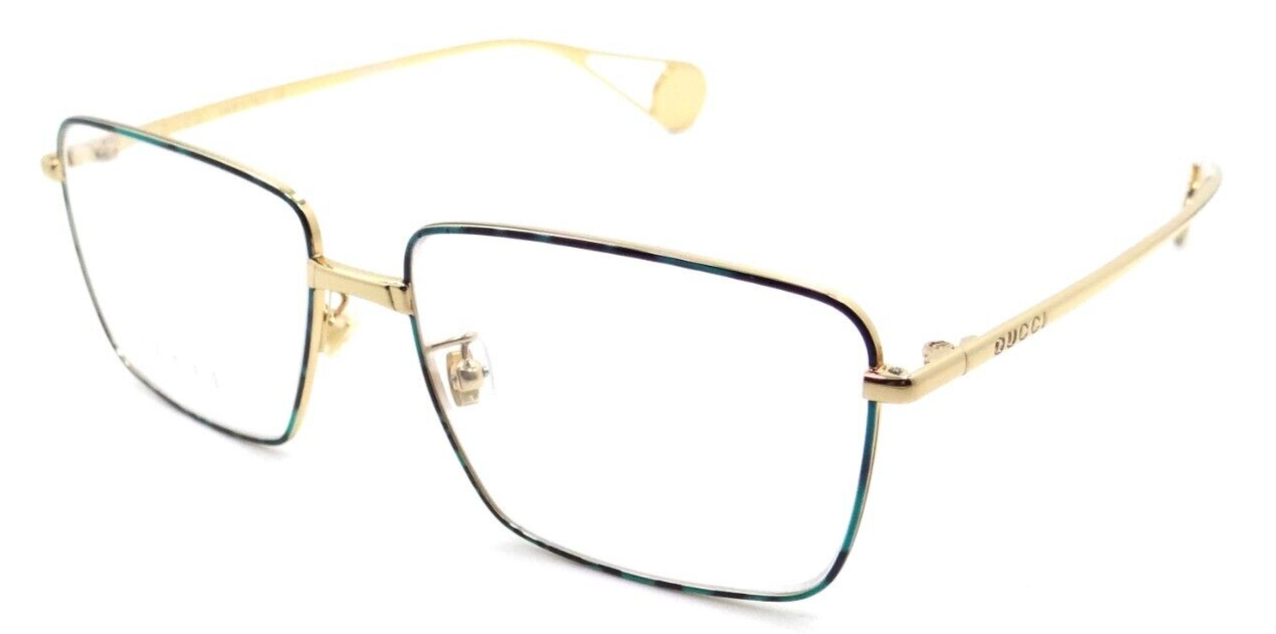 Gucci Eyeglasses Frames GG0439O 007 55-15-145 Blue Havana / Gold Made in Italy-889652200194-classypw.com-1