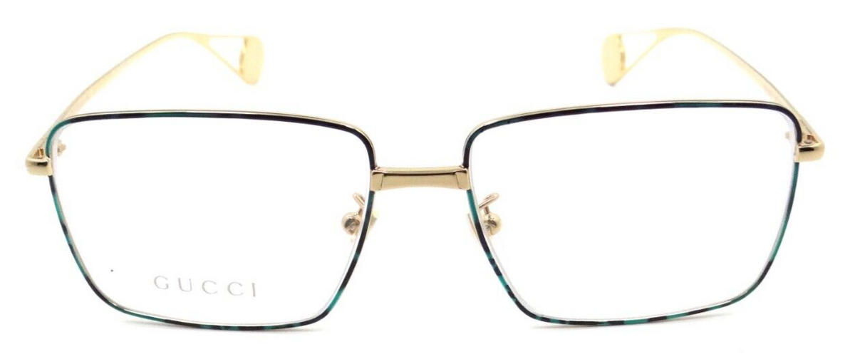 Gucci Eyeglasses Frames GG0439O 007 55-15-145 Blue Havana / Gold Made in Italy-889652200194-classypw.com-2