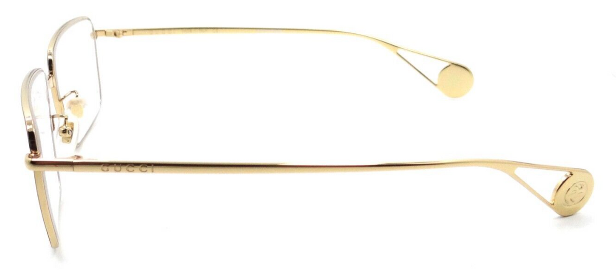 Gucci Eyeglasses Frames GG0439O 007 55-15-145 Blue Havana / Gold Made in Italy-889652200194-classypw.com-3