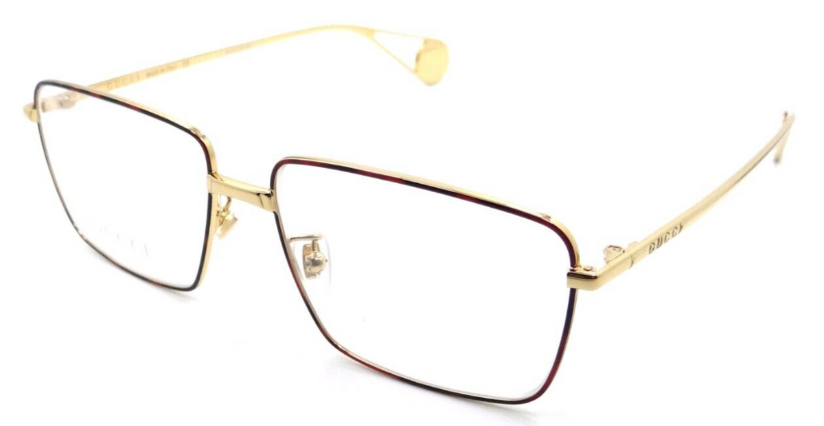Gucci Eyeglasses Frames GG0439O 008 55-15-145 Red Havana / Gold Made in Italy-889652200200-classypw.com-1
