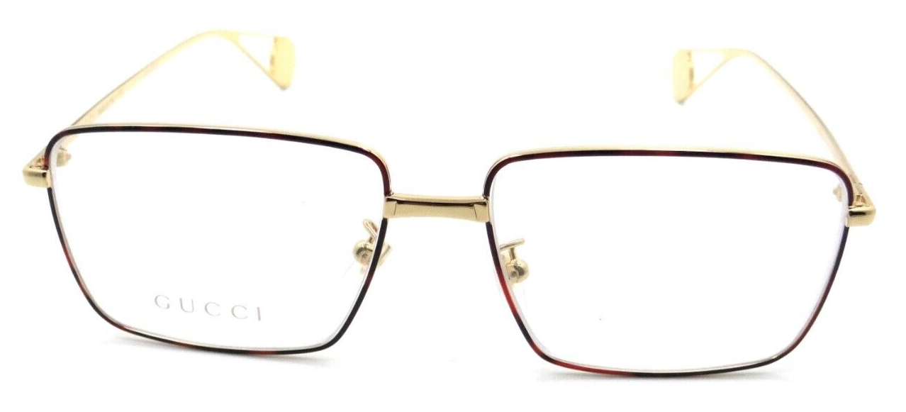 Gucci Eyeglasses Frames GG0439O 008 55-15-145 Red Havana / Gold Made in Italy-889652200200-classypw.com-2