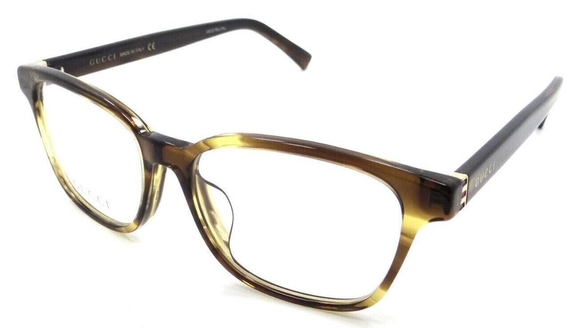 Gucci Eyeglasses Frames GG0455OA 004 53-16-150 Havana / Gold Made in Italy-889652203416-classypw.com-1