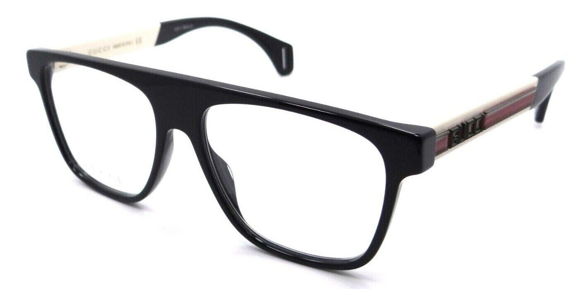Gucci Eyeglasses Frames GG0465O 001 55-16-150 Black / Ivory Made in Italy-0889652200538-classypw.com-1