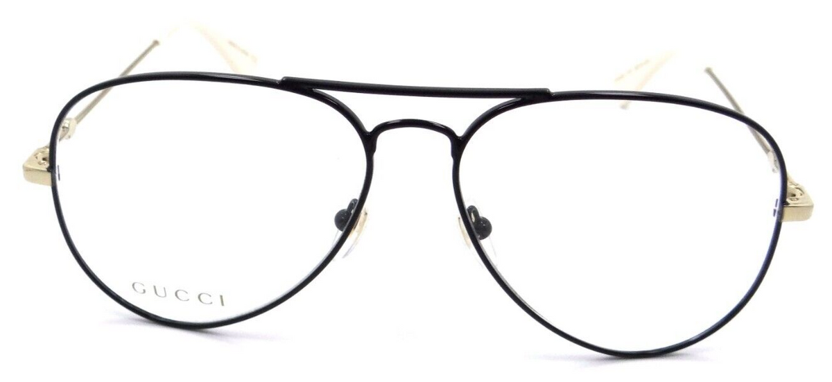 Gucci Eyeglasses Frames GG0515O 001 58-14-145 Black / Gold Made in Japan-889652235622-classypw.com-2