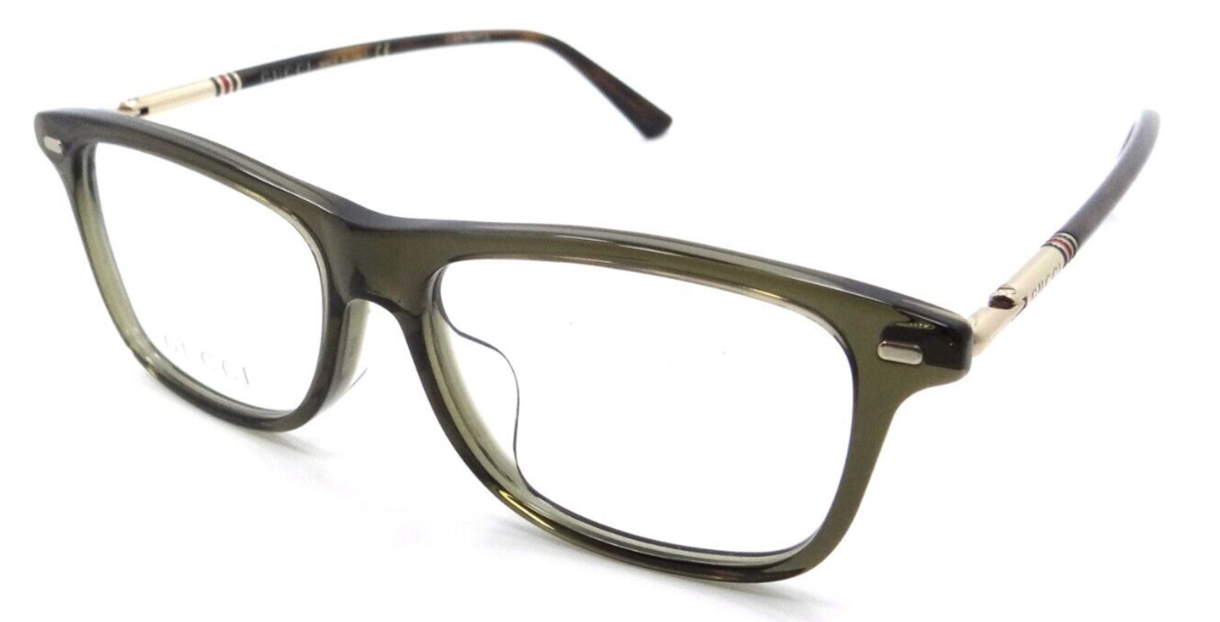 Gucci Eyeglasses Frames GG0519OA 004 52-15-140 Green / Gold Made in Italy-889652237008-classypw.com-3