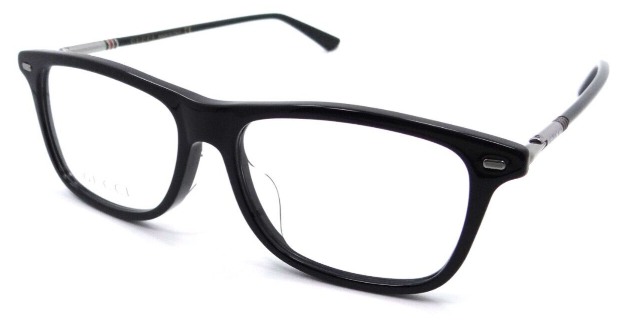 Gucci Eyeglasses Frames GG0519OA 005 55-16-145 Black / Ruthenium Made in Italy-889652237046-classypw.com-1