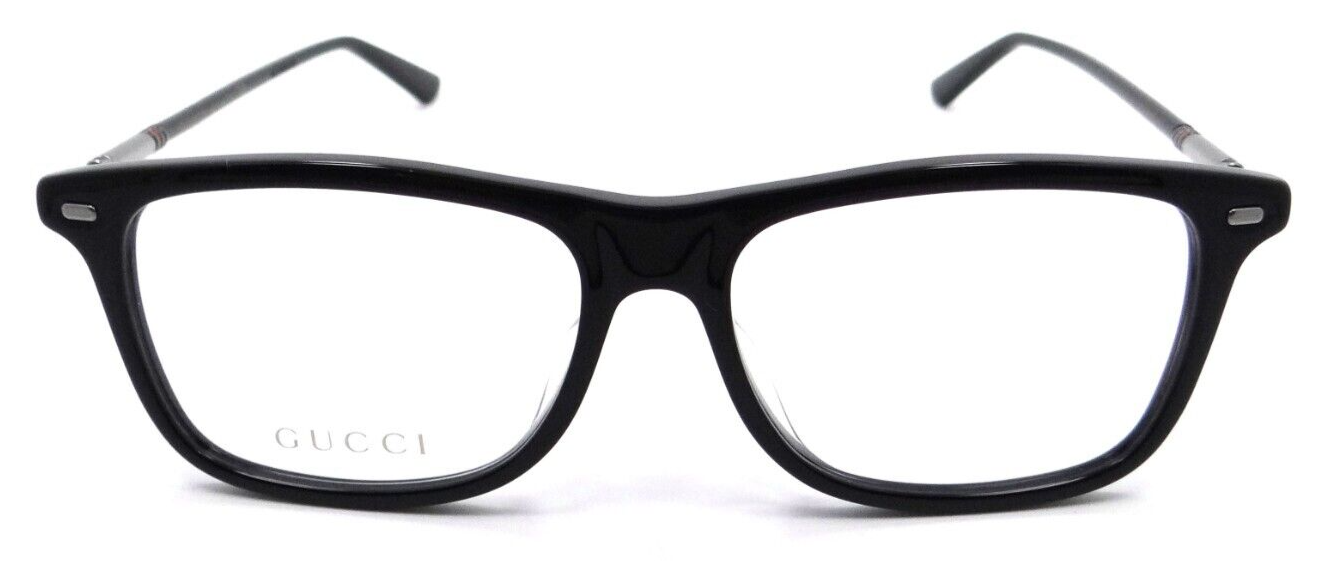Gucci Eyeglasses Frames GG0519OA 005 55-16-145 Black / Ruthenium Made in Italy-889652237046-classypw.com-2