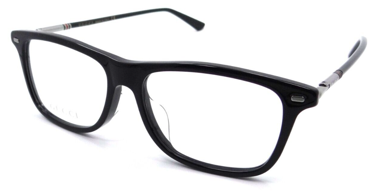 Gucci Eyeglasses Frames GG0519OA 005 55-16-145 Black / Ruthenium Made in Italy-889652237046-classypw.com-3